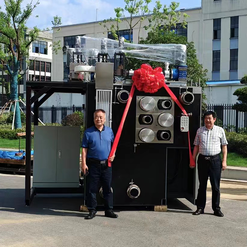 Tre-komponent pilot smeltespinningsmaskin