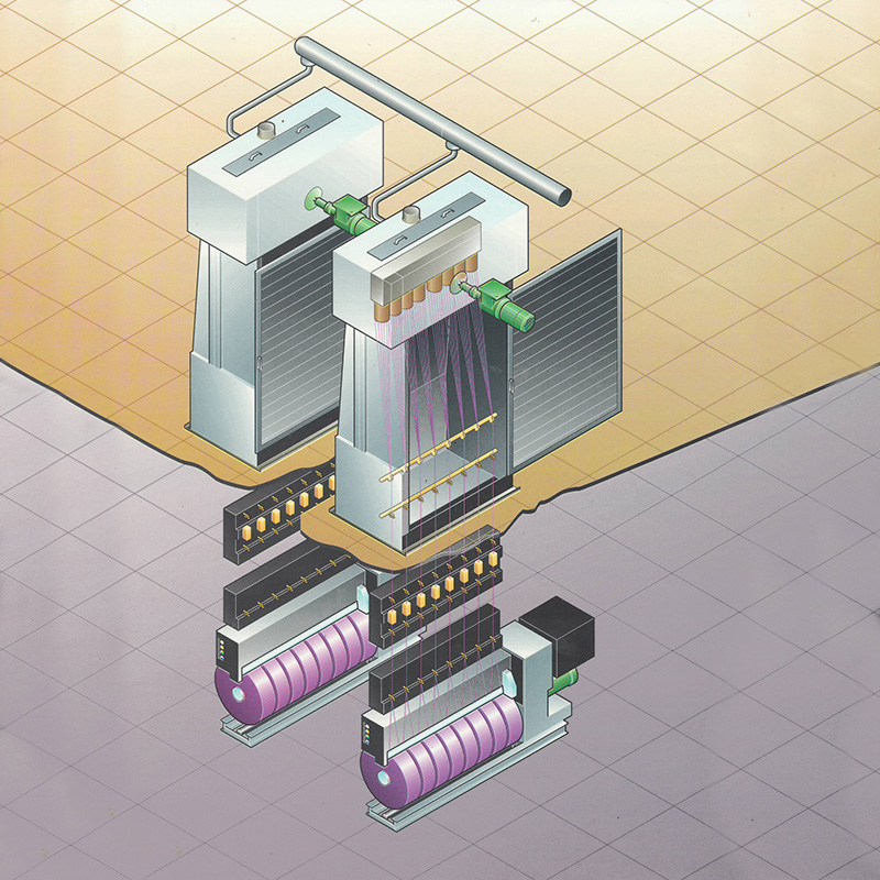 HOY spinning produksjonslinje med PET, PA, PP eller annet råmateriale