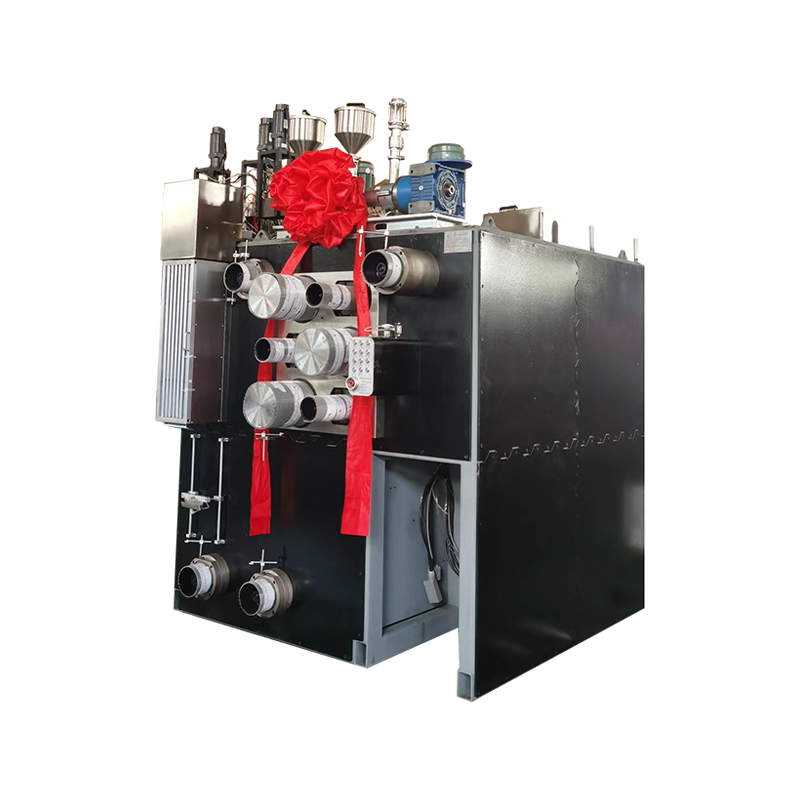 Tre-komponent pilot smeltespinningsmaskin